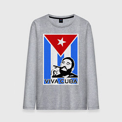 Мужской лонгслив Fidel: Viva, Cuba!