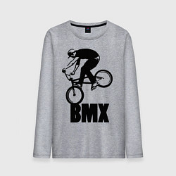 Лонгслив хлопковый мужской BMX 3, цвет: меланж