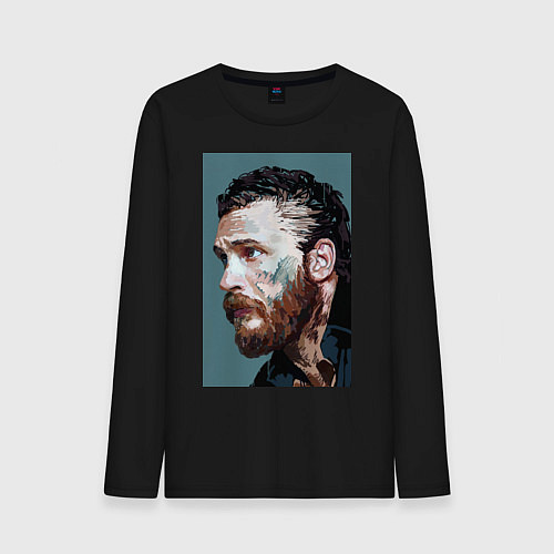 Мужской лонгслив Том Харди Ван Гога / Черный – фото 1