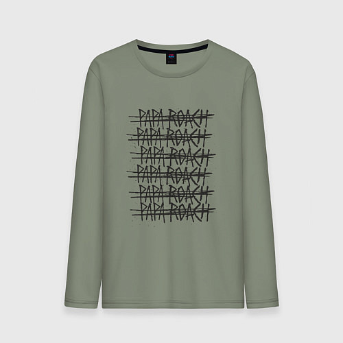 Мужской лонгслив Paparoach Gaps / Авокадо – фото 1