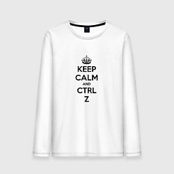 Мужской лонгслив Keep Calm & Ctrl + Z