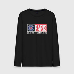 Лонгслив хлопковый мужской Paris Saint-Germain - New collections, цвет: черный