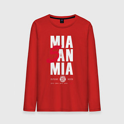 Лонгслив хлопковый мужской Bayern FC: Mia San Mia цвета красный — фото 1