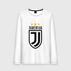 Лонгслив хлопковый мужской Juventus FC: 3 stars, цвет: белый