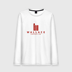 Лонгслив хлопковый мужской Wallace Corporation, цвет: белый
