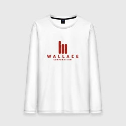 Лонгслив хлопковый мужской Wallace Corporation, цвет: белый