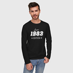 Лонгслив хлопковый мужской Limited Edition 1983, цвет: черный — фото 2