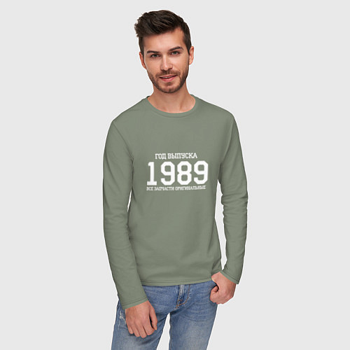 Мужской лонгслив Год выпуска 1989 / Авокадо – фото 3