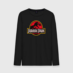 Лонгслив хлопковый мужской Jurassic Park цвета черный — фото 1