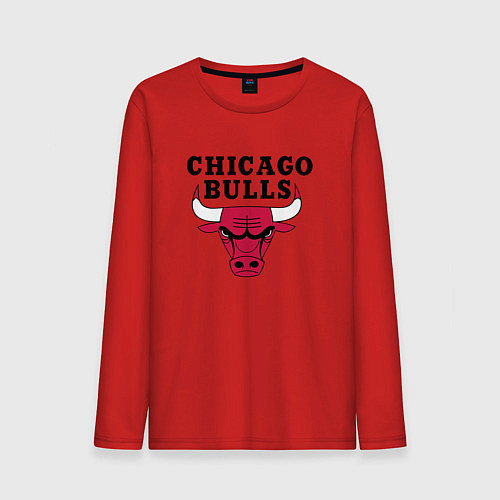 Мужской лонгслив Chicago Bulls / Красный – фото 1
