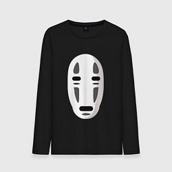 Лонгслив хлопковый мужской Безликий Бог Каонаси, цвет: черный