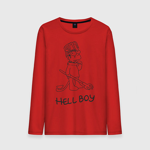Мужской лонгслив Bart: Hell Boy / Красный – фото 1