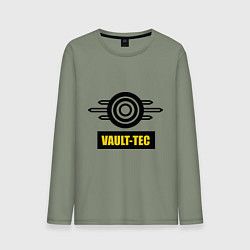 Лонгслив хлопковый мужской Vault-tec, цвет: авокадо