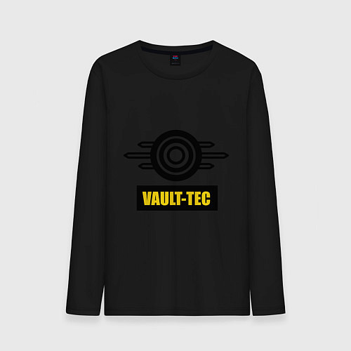 Мужской лонгслив Vault-tec / Черный – фото 1
