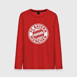 Лонгслив хлопковый мужской FC Bayern Munchen, цвет: красный