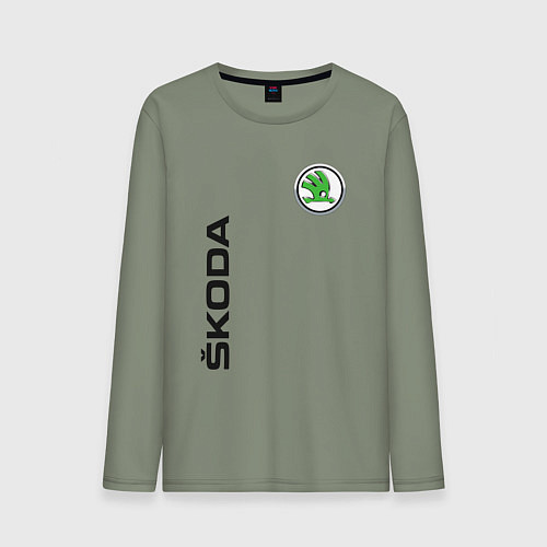 Мужской лонгслив Skoda Style / Авокадо – фото 1