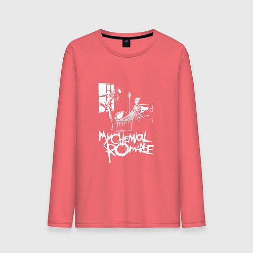Мужской лонгслив My Chemical Romance / Коралловый – фото 1