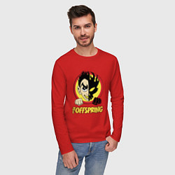 Лонгслив хлопковый мужской The Offspring Boy, цвет: красный — фото 2