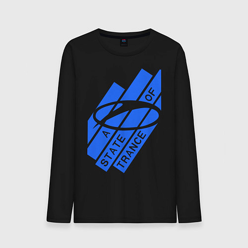 Мужской лонгслив A state of trance / Черный – фото 1