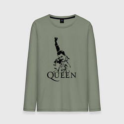 Лонгслив хлопковый мужской Queen: Rock You, цвет: авокадо