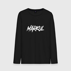 Лонгслив хлопковый мужской Markul, цвет: черный