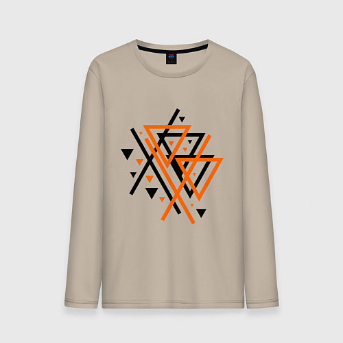 Мужской лонгслив Paul van Dyk: Chaos / Миндальный – фото 1