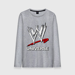 Лонгслив хлопковый мужской WWE universe, цвет: меланж