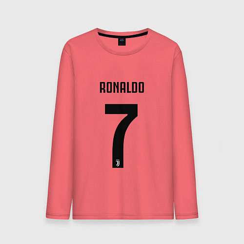 Мужской лонгслив RONALDO 7 / Коралловый – фото 1