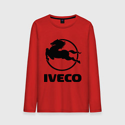 Лонгслив хлопковый мужской Iveco, цвет: красный