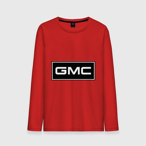 Мужской лонгслив GMC logo / Красный – фото 1