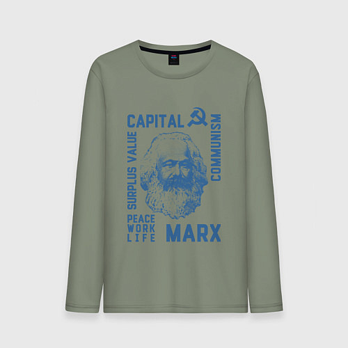 Мужской лонгслив Marx: Capital / Авокадо – фото 1
