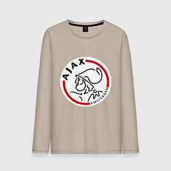 Лонгслив хлопковый мужской Ajax FC, цвет: миндальный