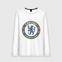 Лонгслив хлопковый мужской Chelsea FC цвета белый — фото 1