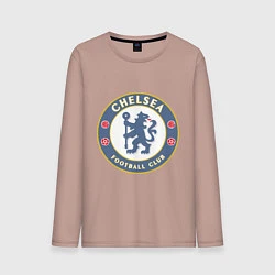 Лонгслив хлопковый мужской Chelsea FC, цвет: пыльно-розовый