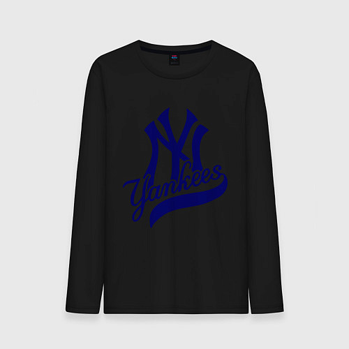 Мужской лонгслив NY - Yankees / Черный – фото 1