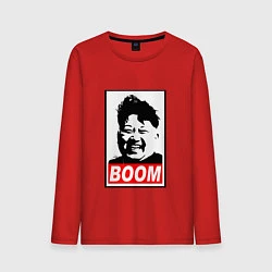 Лонгслив хлопковый мужской BOOM: Kim Chen Eun, цвет: красный