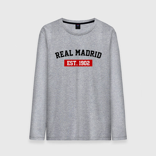 Мужской лонгслив FC Real Madrid Est. 1902 / Меланж – фото 1