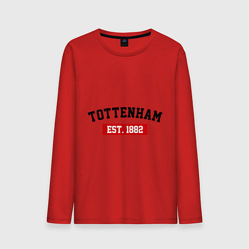 Мужской лонгслив FC Tottenham Est. 1882 / Красный – фото 1