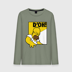 Лонгслив хлопковый мужской Homer D'OH!, цвет: авокадо
