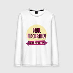 Лонгслив хлопковый мужской Paul McCartney: The Beatles, цвет: белый