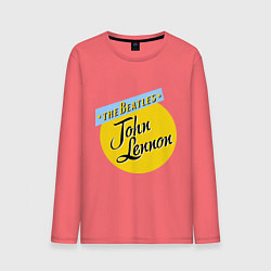Лонгслив хлопковый мужской John Lennon: The Beatles цвета коралловый — фото 1