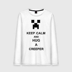 Мужской лонгслив Keep Calm & Hug A Creeper