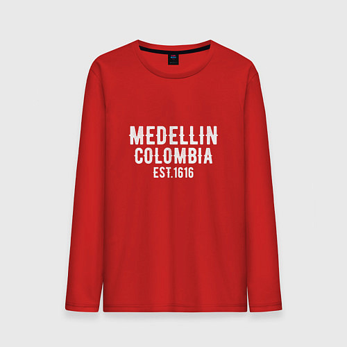 Мужской лонгслив Medellin est. 1616 / Красный – фото 1