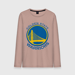 Лонгслив хлопковый мужской Golden state Warriors, цвет: пыльно-розовый