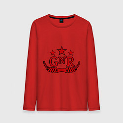 Лонгслив хлопковый мужской GNR Red, цвет: красный