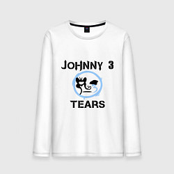 Лонгслив хлопковый мужской HU: Johnny 3 Tears, цвет: белый