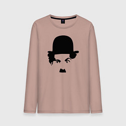 Лонгслив хлопковый мужской Чарли Чаплин, цвет: пыльно-розовый