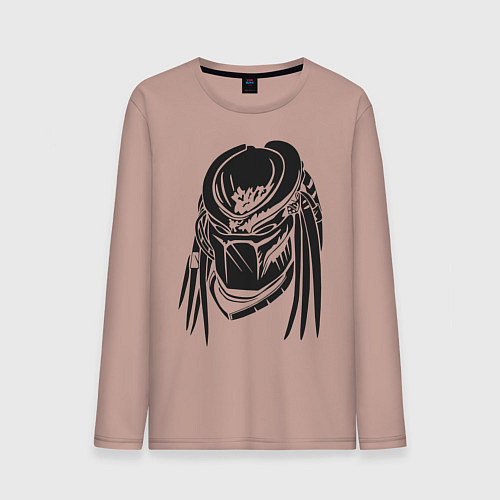 Мужской лонгслив Хищник / Пыльно-розовый – фото 1