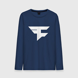 Лонгслив хлопковый мужской FAZE Symbol, цвет: тёмно-синий