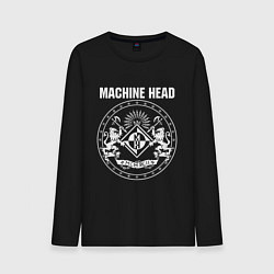 Лонгслив хлопковый мужской Machine Head MCMXCII, цвет: черный